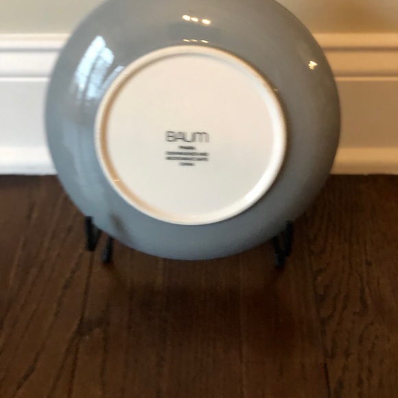 Baum Brothers 8” Phara Gray/White Floral Geometric Round Salad Plate - EUC! - Picture 4 of 7